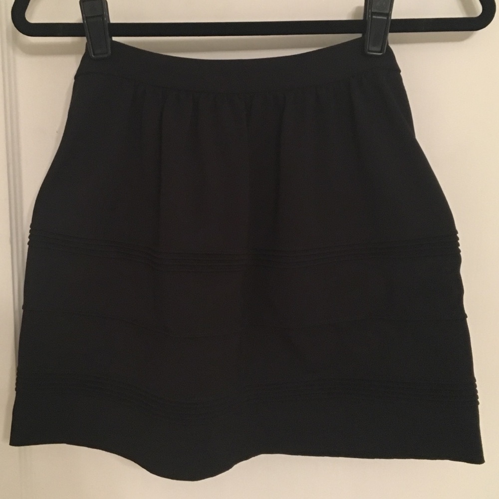 Madewell Black Spandex Mini Skirt Size XS